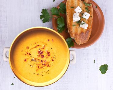 Spicy Roasted Parsnip Soup with Turmeric